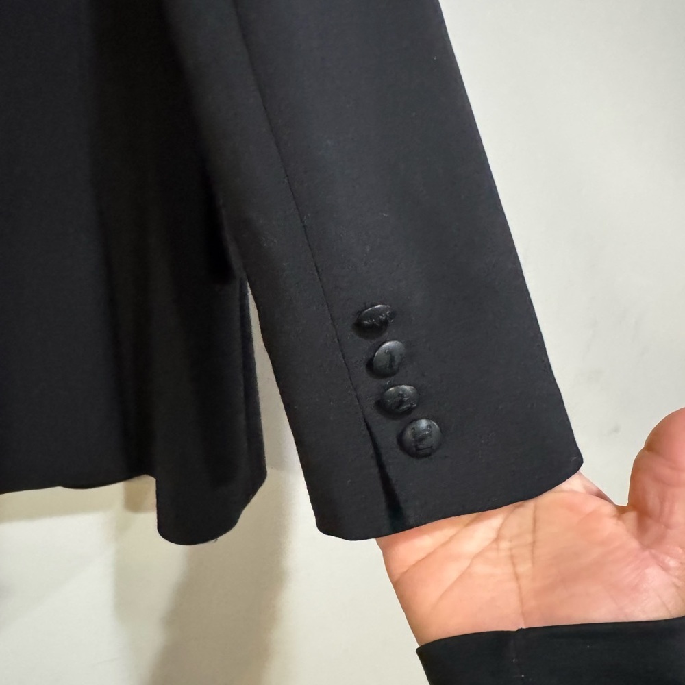 MaxMara Black Single-Button Wool Blazer - Picture 12 of 16